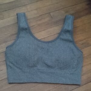 Gray Sports Bra